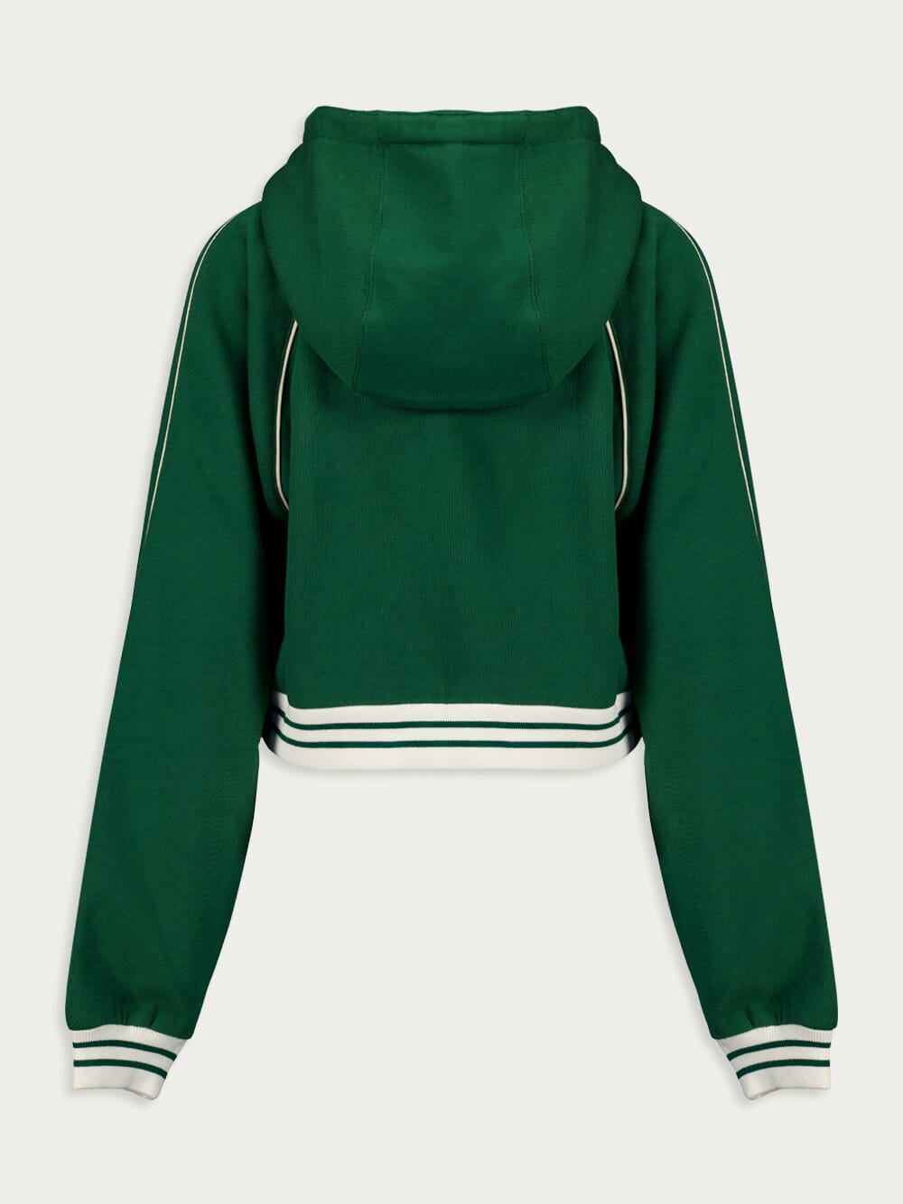 GucciEmbroidered-Logo Cropped Hoodie at Fashion Clinic