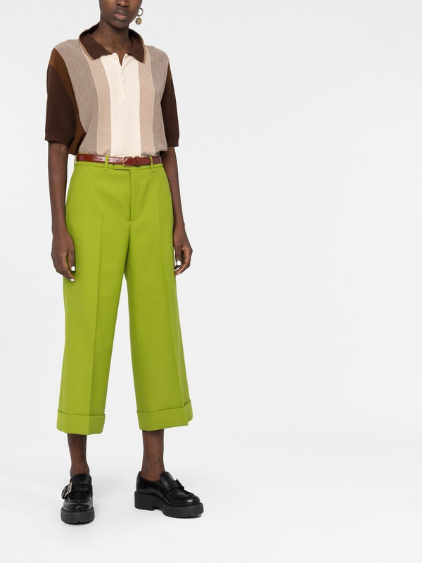 GucciFluid Drill Trousers at Fashion Clinic