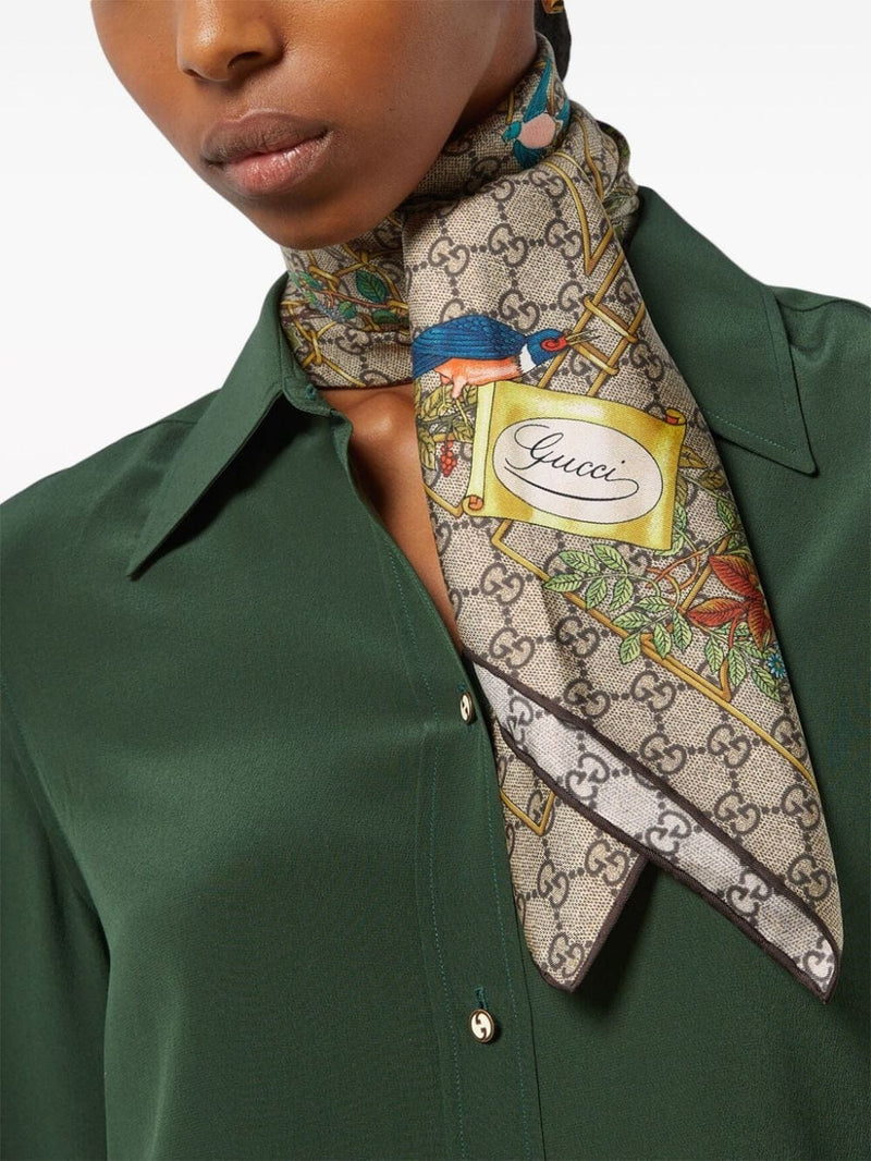 GucciGarden Symphony Silk Scarf at Fashion Clinic