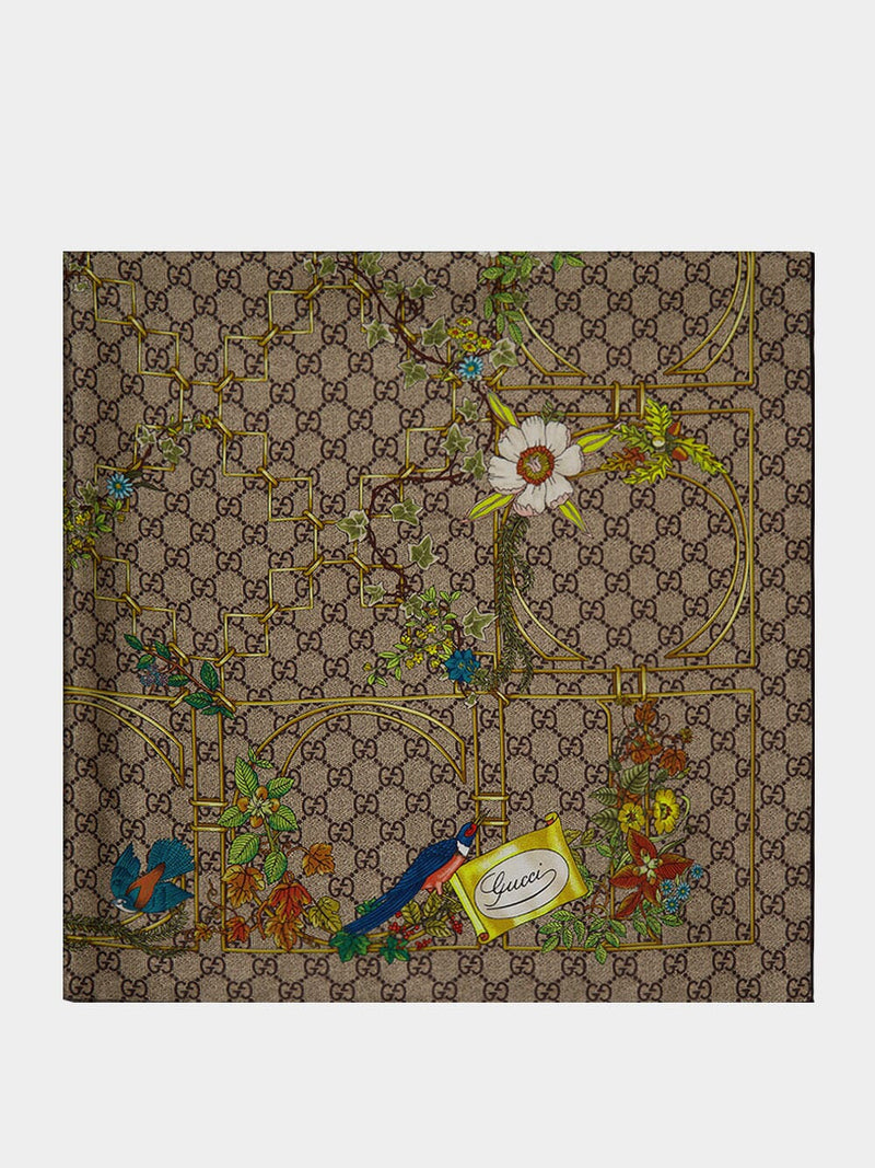 Gucci sales garden scarf