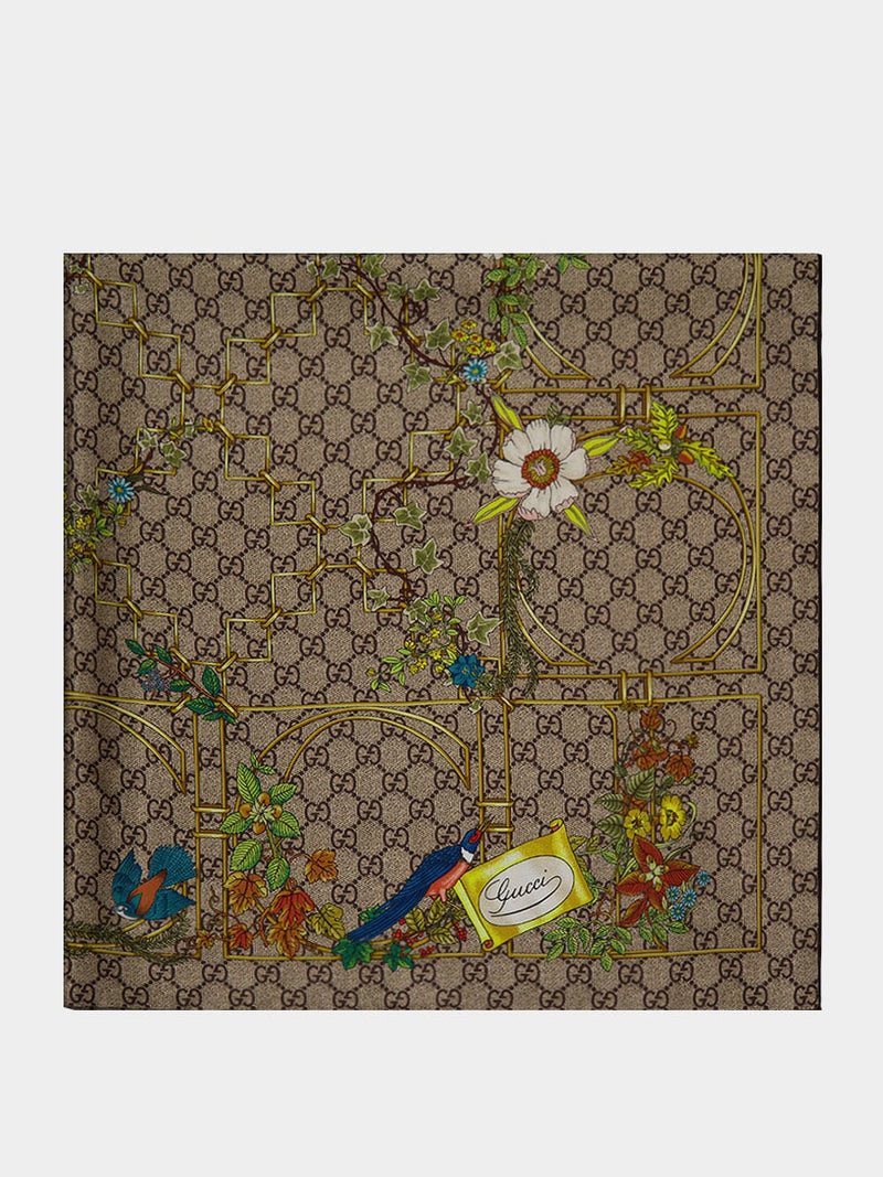 GucciGarden Symphony Silk Scarf at Fashion Clinic