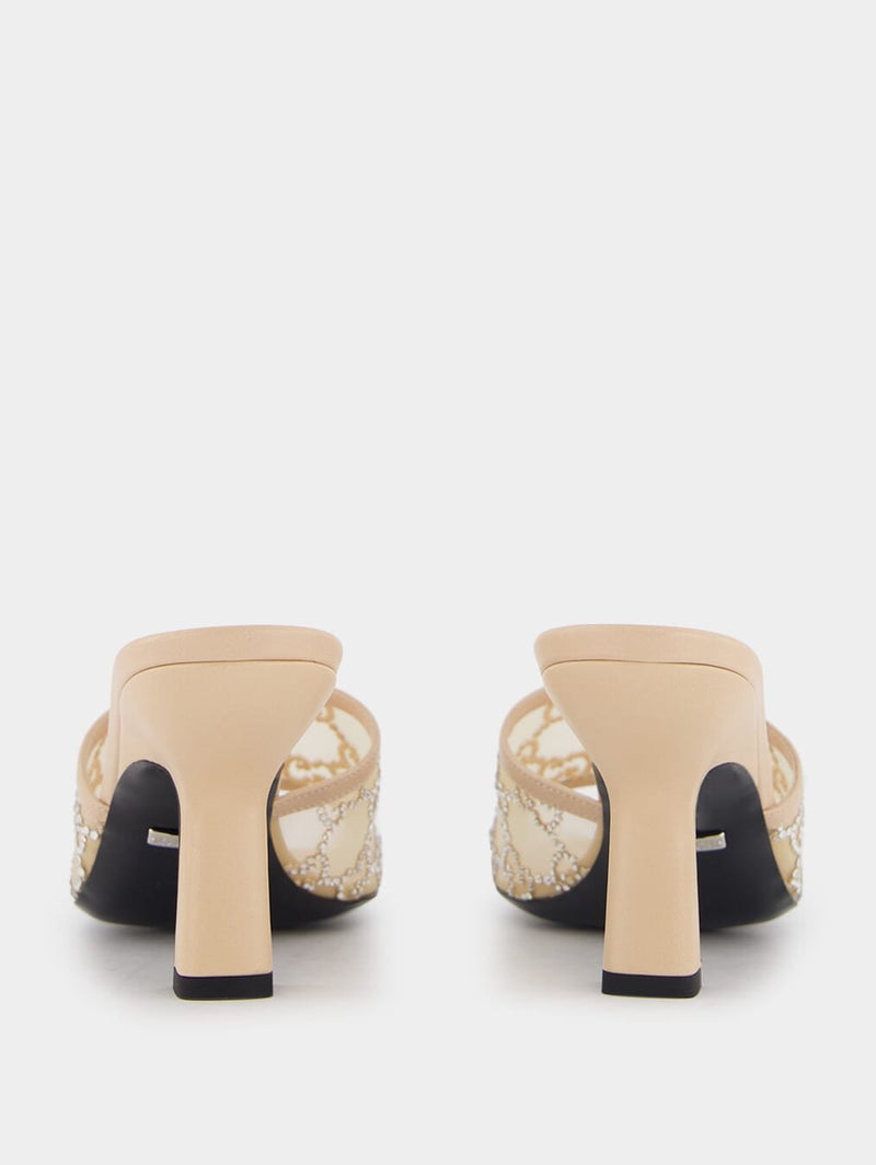 Gucci GG 76mm Rhinestone Mules Fashion Clinic