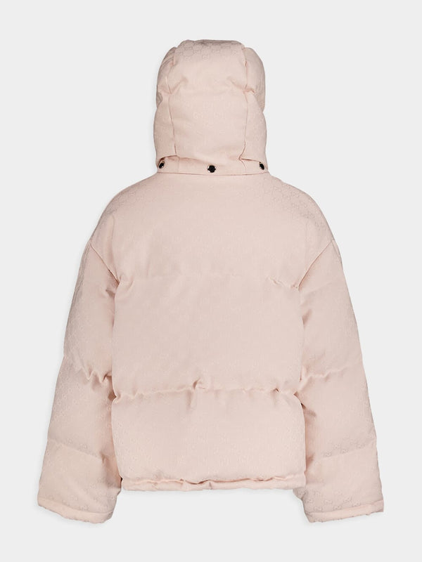 GucciGG Cotton Canvas Puffer Jacket at Fashion Clinic