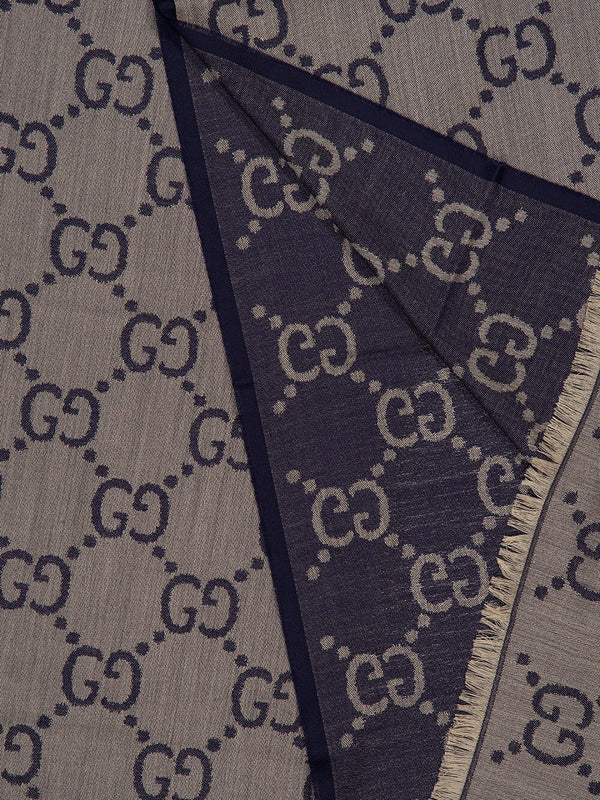 GucciGG Cotton Silk Stole at Fashion Clinic