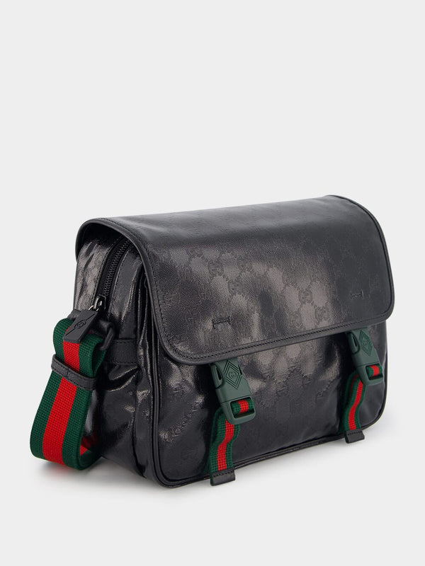 GucciGG Crystal-Embellished Messenger Bag at Fashion Clinic