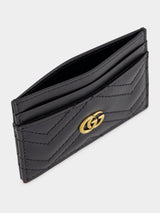 GucciGG Marmont Black Card Case at Fashion Clinic