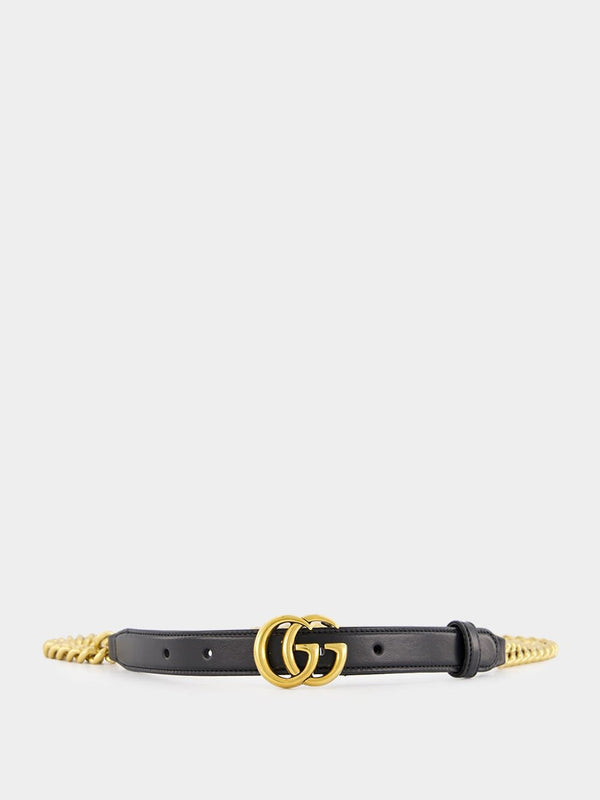 GucciGG Marmont Chain Belt at Fashion Clinic
