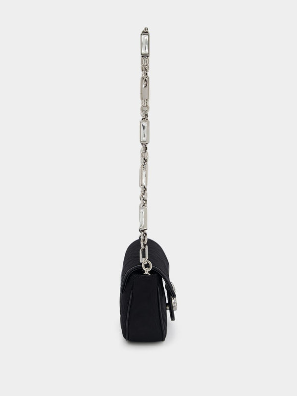 GucciGG Marmont Crystal-Embellished Belt Bag at Fashion Clinic