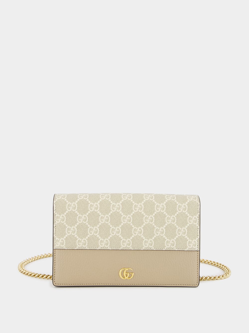 Gucci GG Marmont Mini Beige Chain Bag Fashion Clinic