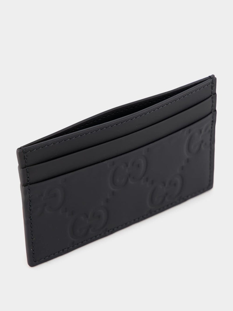 GucciGG Rubber-Effect Card Case at Fashion Clinic