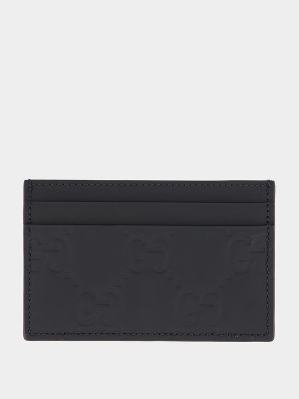 GucciGG Rubber-Effect Card Case at Fashion Clinic