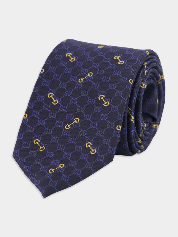 GucciGG Silk Jacquard Tie at Fashion Clinic