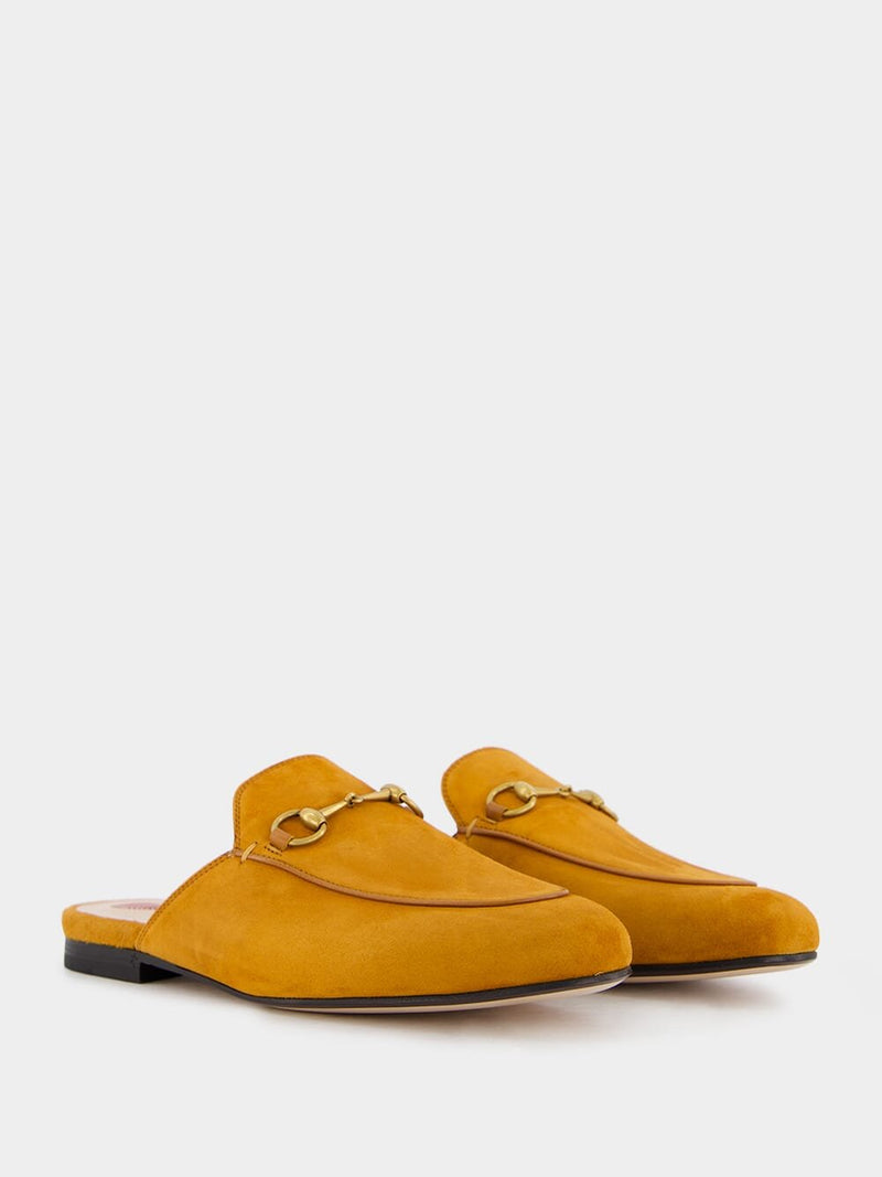 GucciGucci Princetown Suede Flat Slides at Fashion Clinic