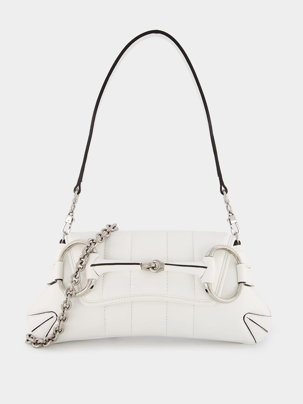 Gucci mini Horsebit quilted shoulder bag - Black