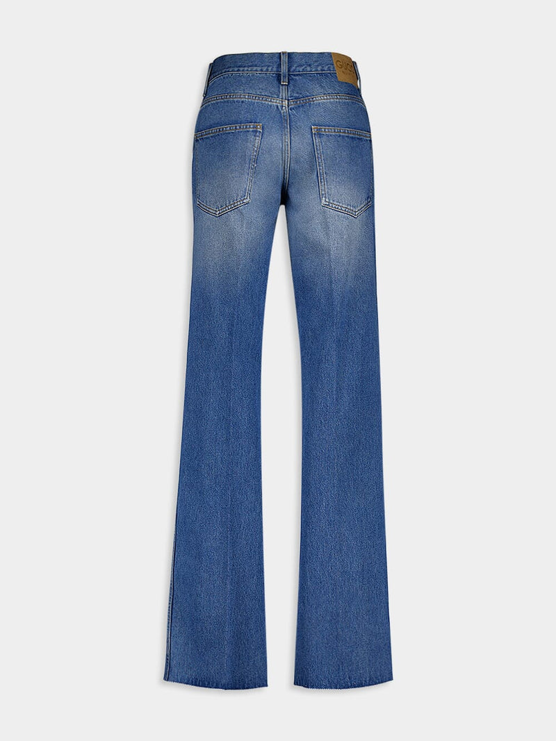 GucciHorsebit-Detail Wide-Leg Jeans at Fashion Clinic