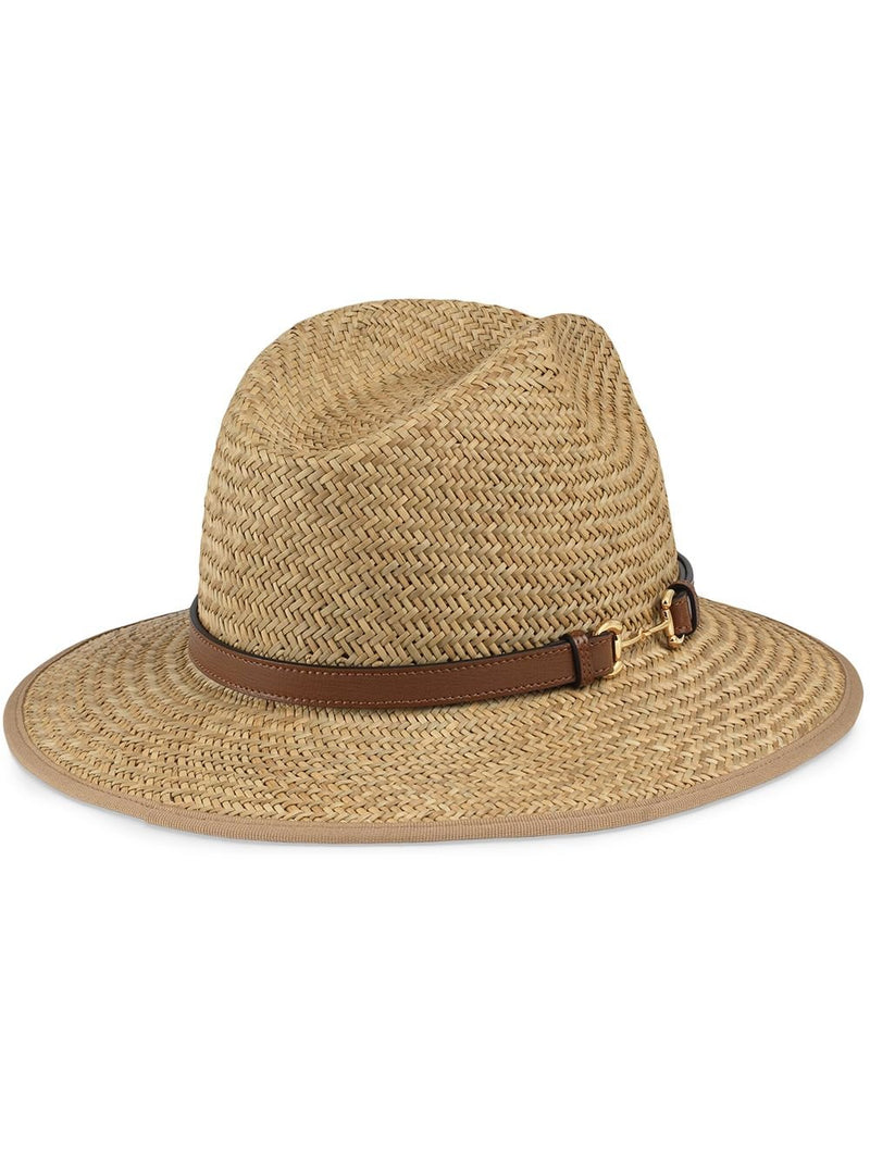 GucciHorsebit straw hat at Fashion Clinic