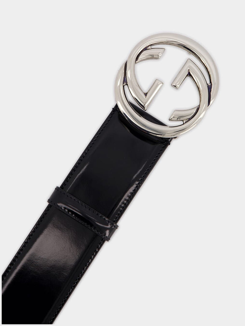Interlocking G Buckle Leather Belt