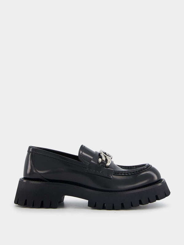 GucciInterlocking G Lug Sole Leather Loafers at Fashion Clinic