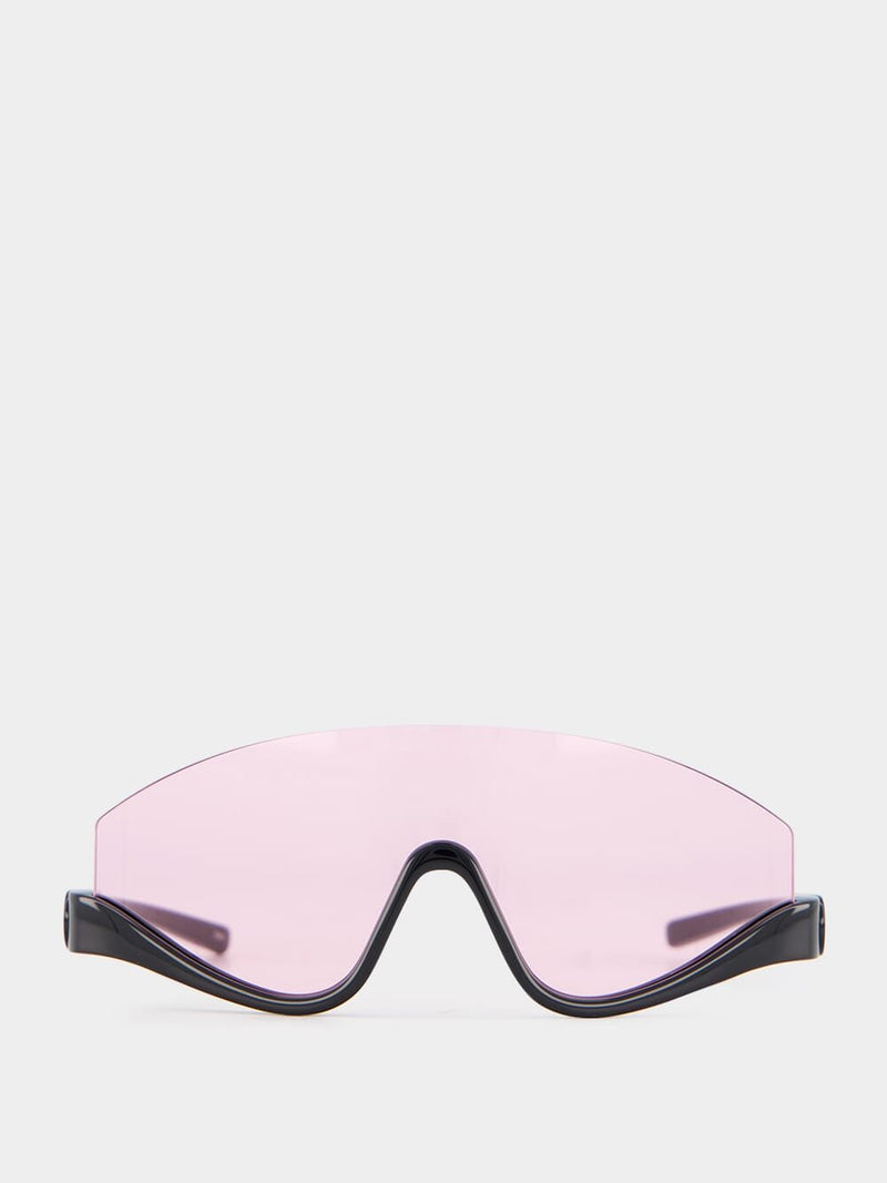 GucciInterlocking G Mask-Frame Pink Sunglasses at Fashion Clinic