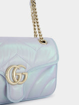 GucciIridescent Blue GG Small Shoulder Bag at Fashion Clinic