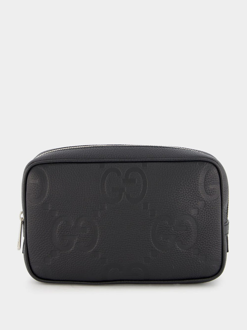 GucciJumbo GG Leather Wash Bag at Fashion Clinic