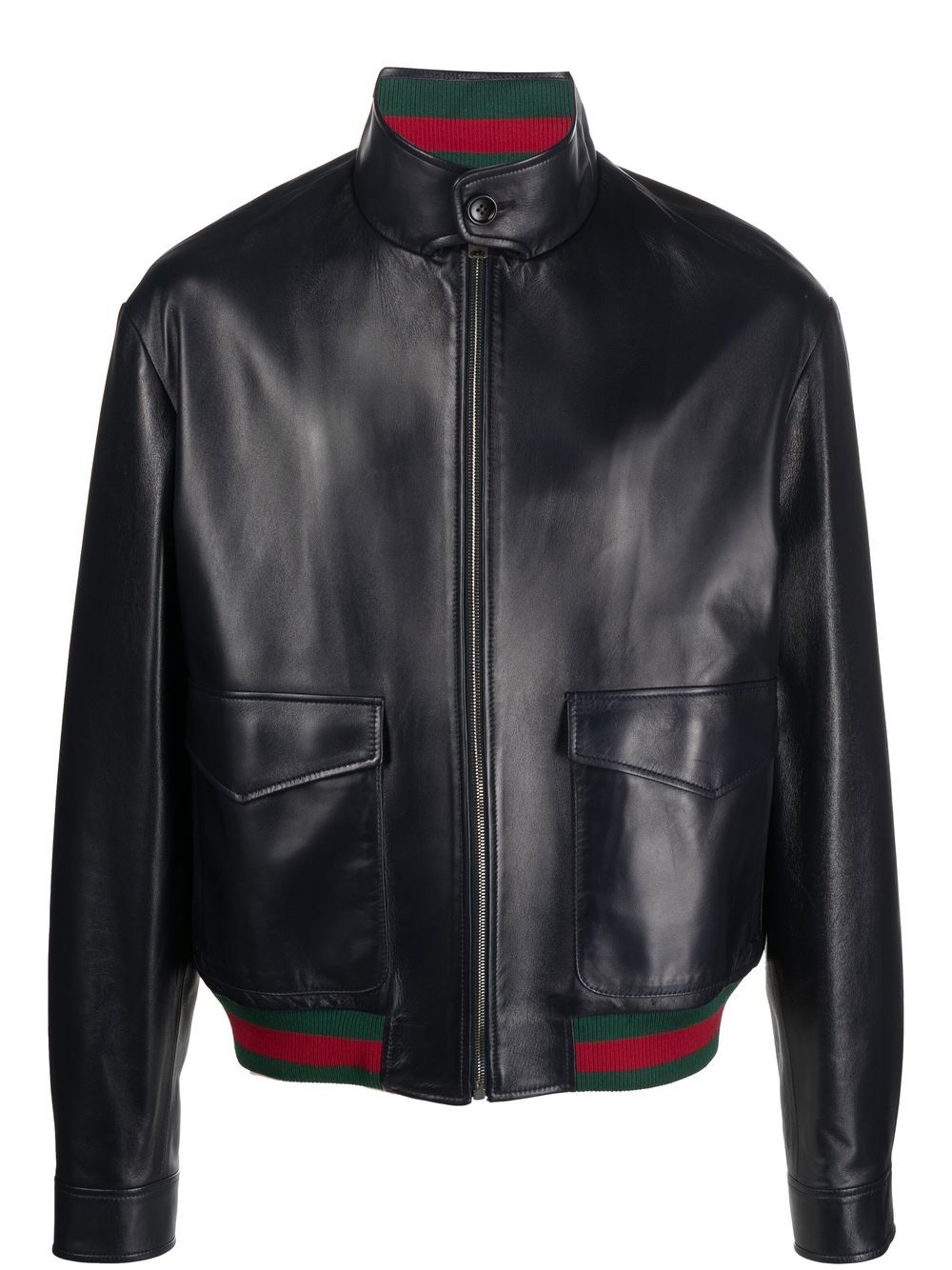 Gucci black hotsell leather jacket