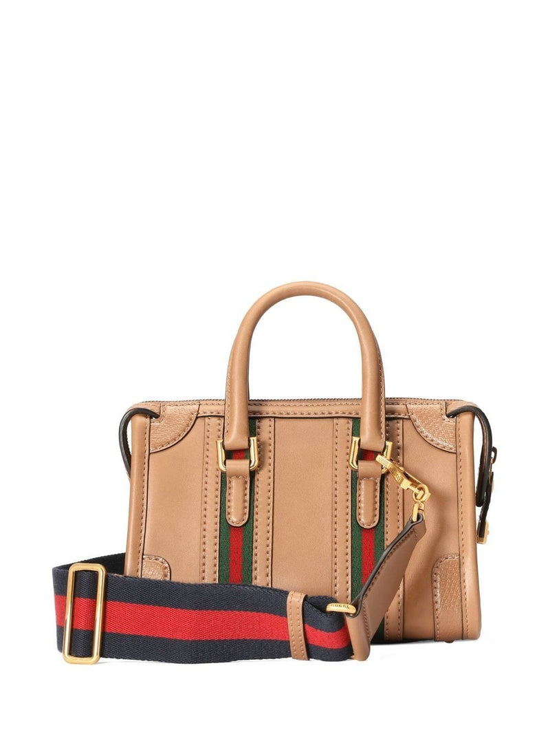 Gucci Leather Mini Handbag Light Brown Fashion Clinic