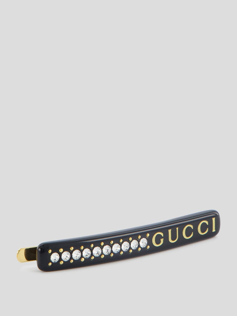 GucciLogo Embellished Hair Clip at Fashion Clinic