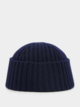 GucciLogo-Patch Ribbed Beanie at Fashion Clinic