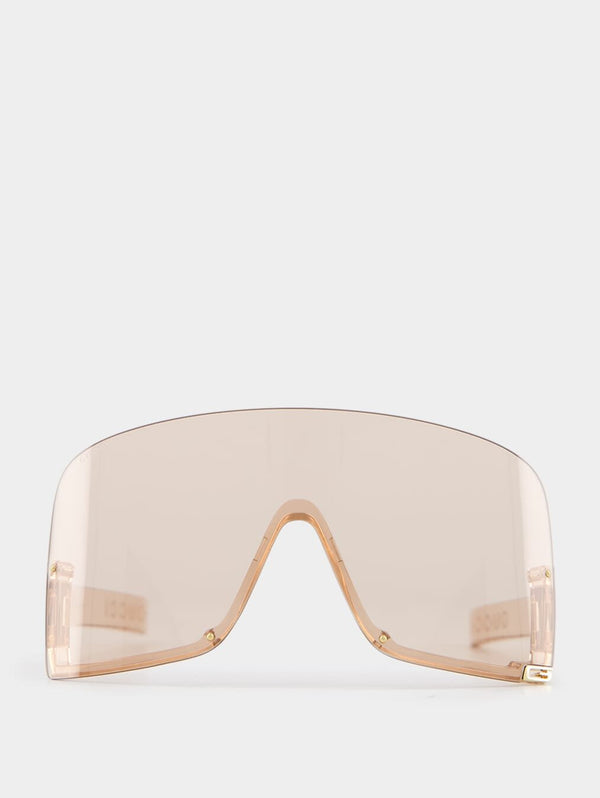 GucciMask-Shaped Frame Sunglasses at Fashion Clinic