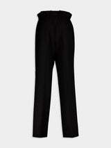 GucciPaperbag-Waist Wool Trousers at Fashion Clinic