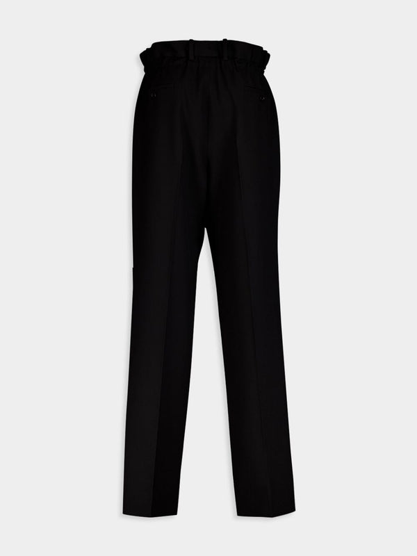 GucciPaperbag-Waist Wool Trousers at Fashion Clinic