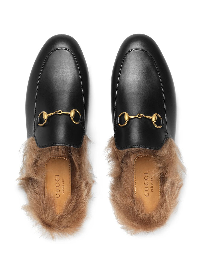 Gucci leather princetown slippers 2025
