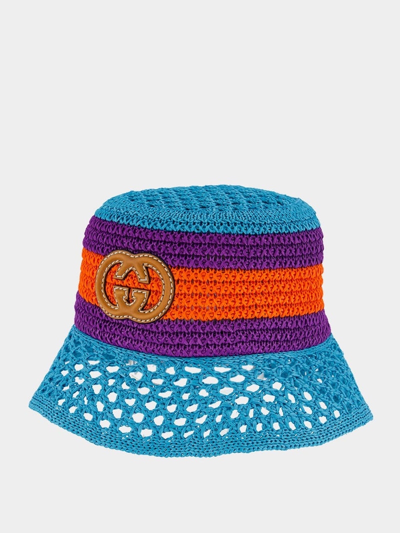 Gucci raffia bucket 2025 hat