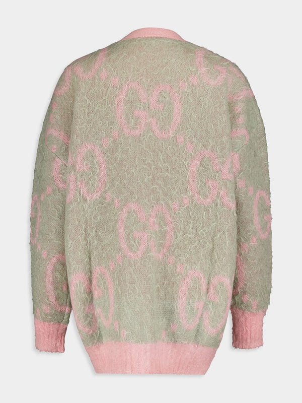 GucciReversible GG Mohair Cardigan at Fashion Clinic