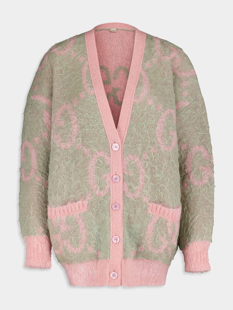 GucciReversible GG Mohair Cardigan at Fashion Clinic