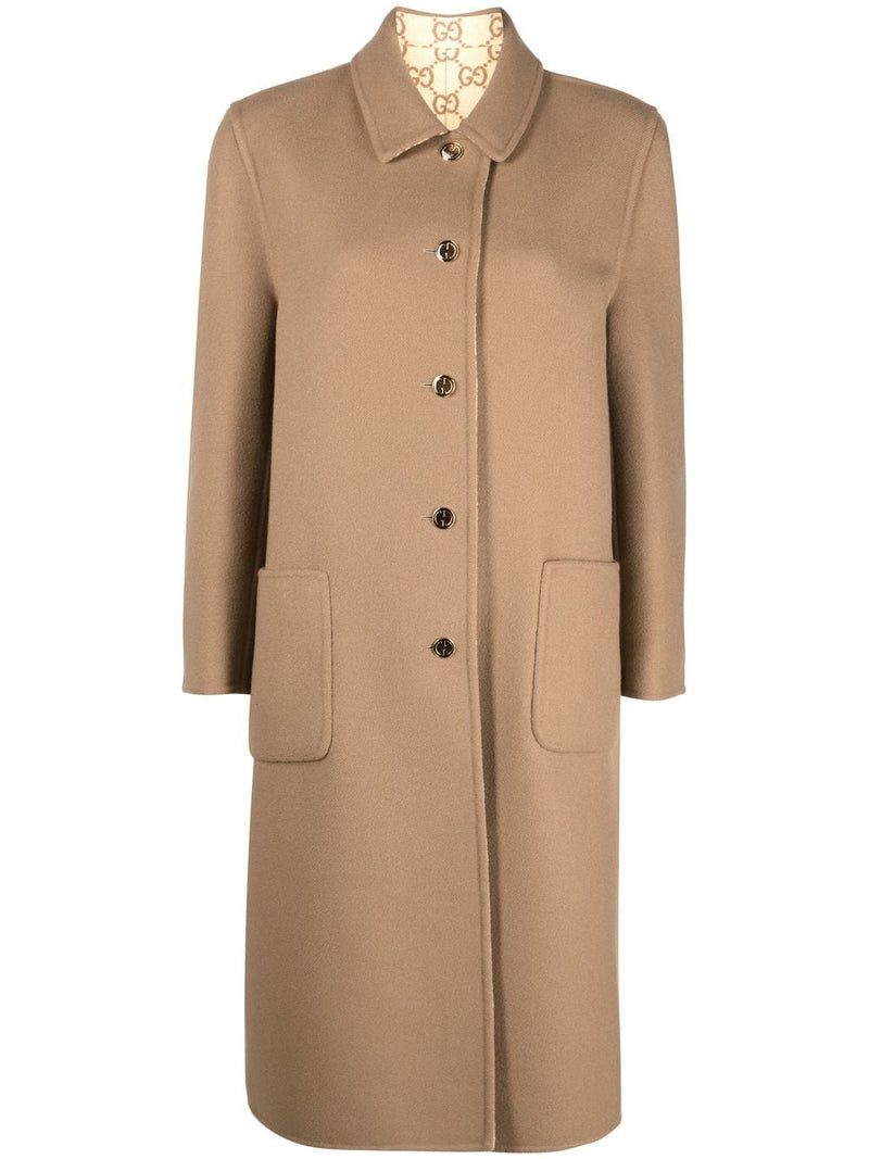 GucciReversible Wool and Silk-Blend Coat at Fashion Clinic