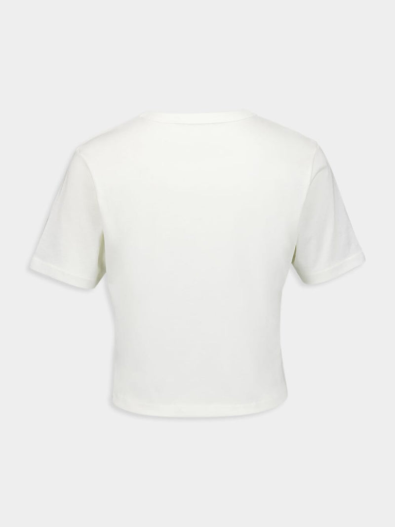 GucciSquare G rhinestone-embellished Cotton T-shirt at Fashion Clinic