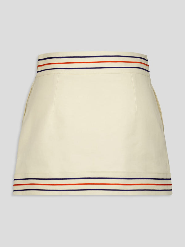 GucciStriped Cotton Wrap Skirt at Fashion Clinic