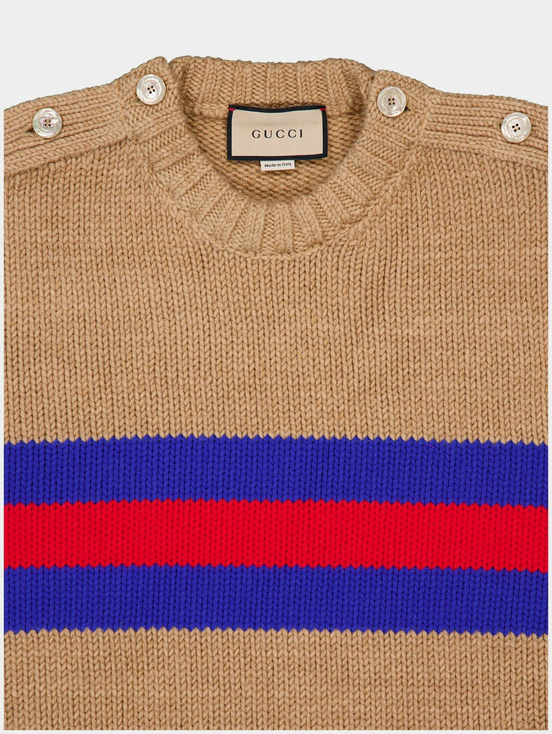 GucciStriped Wool Mohair Jumper at Fashion Clinic