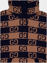 GucciSupreme GG Intarsia-Knit Hoodie at Fashion Clinic