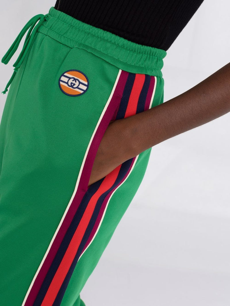 Green and 2024 red gucci joggers