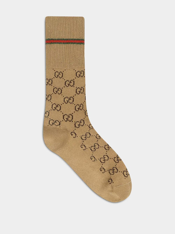 GucciWeb-Detail GG Socks at Fashion Clinic