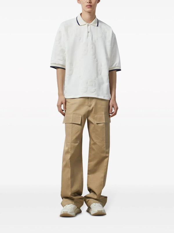 GucciWide-Leg Cotton Cargo Trousers at Fashion Clinic