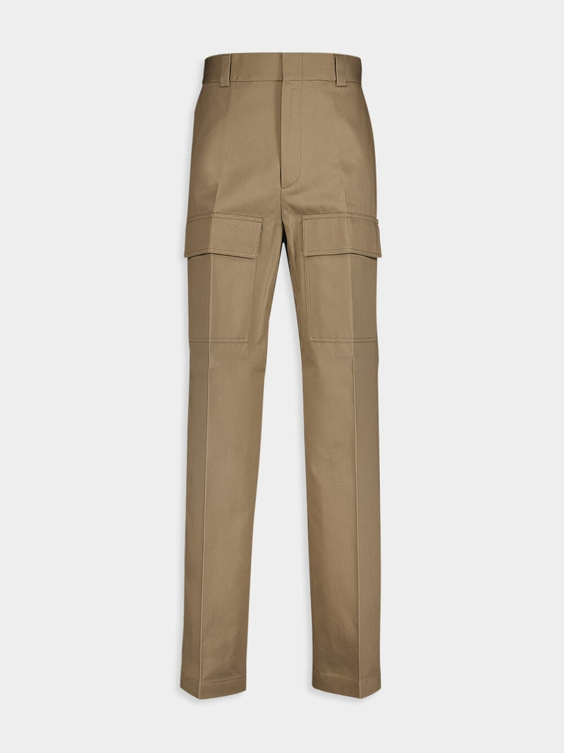 GucciWide-Leg Cotton Cargo Trousers at Fashion Clinic