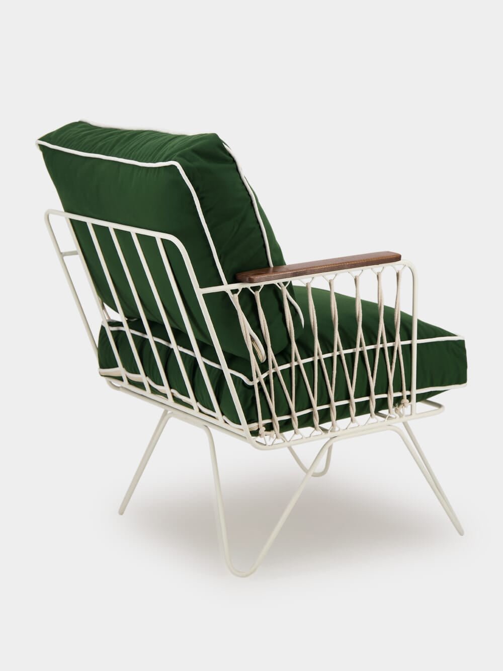 HonoréForest Green Outdoor Croisette Armchair at Fashion Clinic