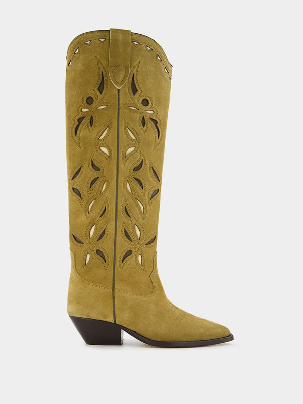 Isabel MarantDenvee Suede Cowboy Boots at Fashion Clinic