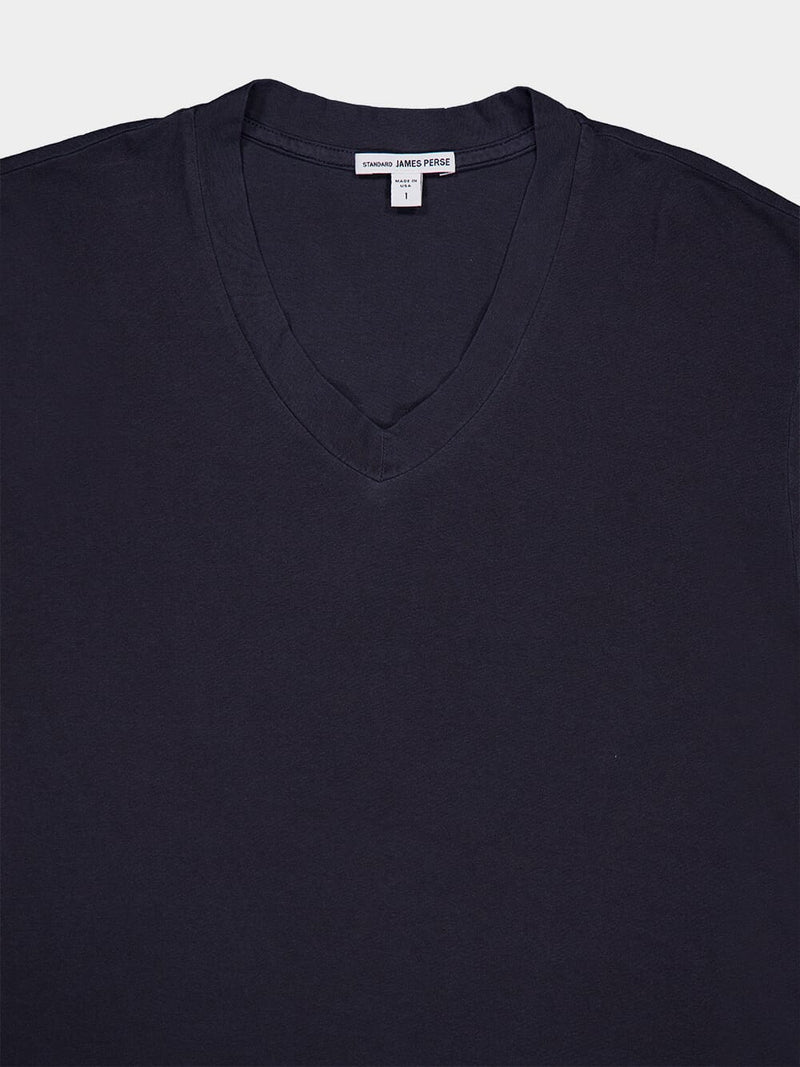 James PerseClassic Black Cotton T-shirt at Fashion Clinic