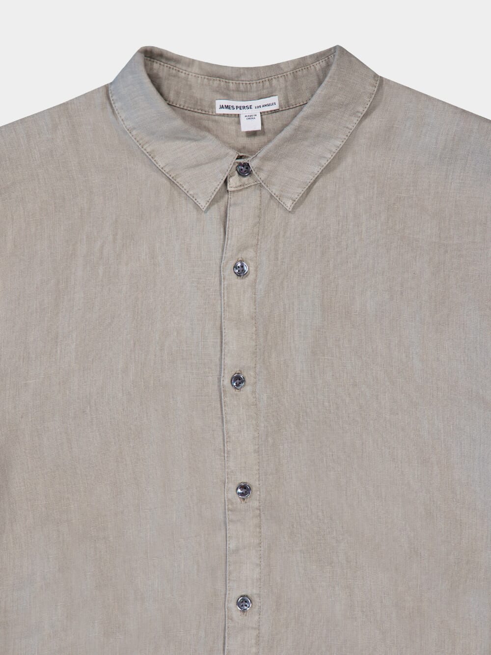 James PerseClassic Linen Beige Shirt at Fashion Clinic