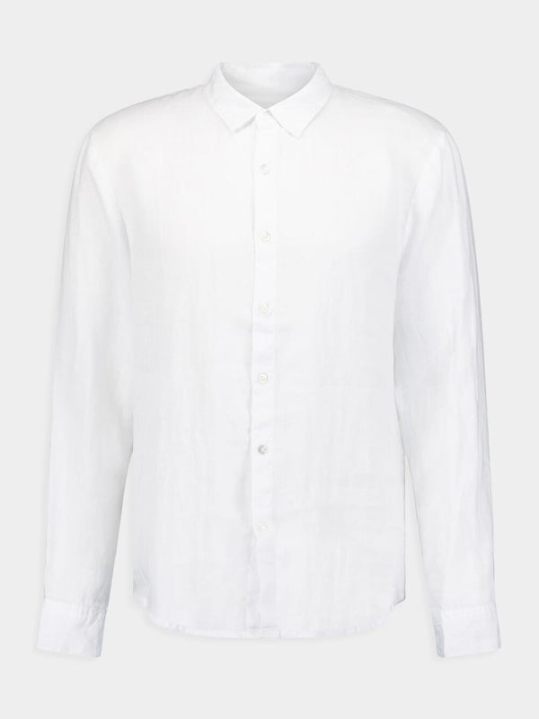 James PerseClassic Linen White Shirt at Fashion Clinic